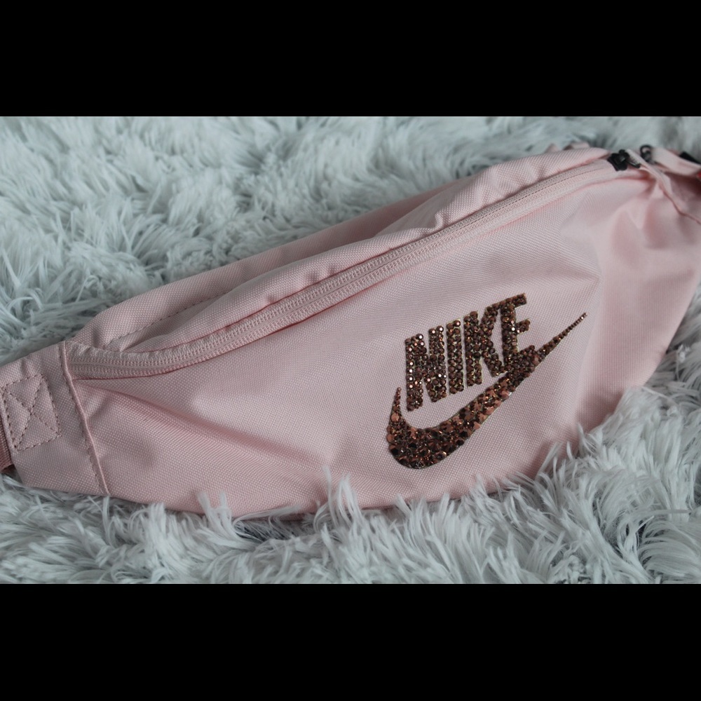 Custom Rose Gold Nike Fanny Pack (3 sections!!)
